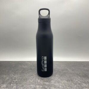 GoPro Black Insulated Stainless Steel Water Bottle BPA-Free 20 oz. Screw Cap